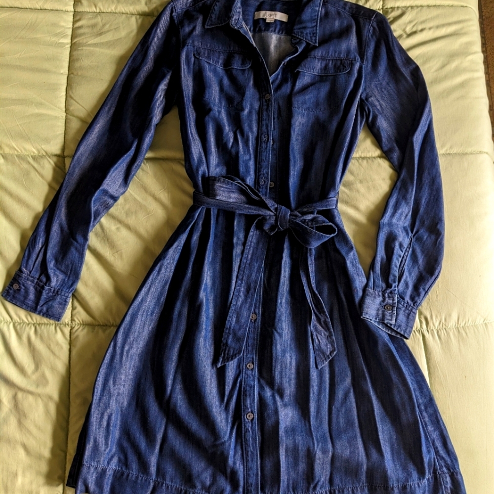 Ann Taylor Loft denim dress size XS